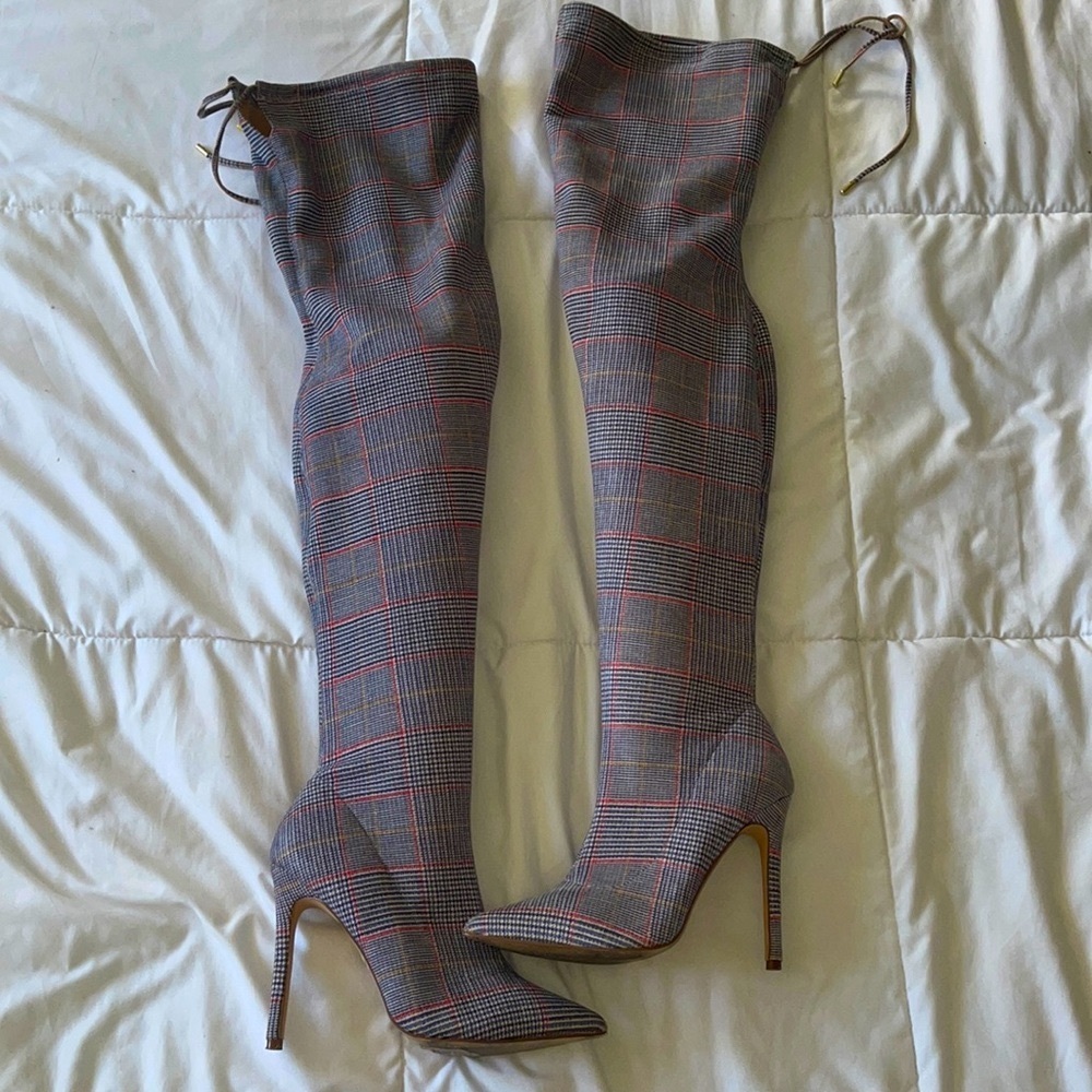 Worn once thigh high boots. I got compliments the entire night she is a moment!
